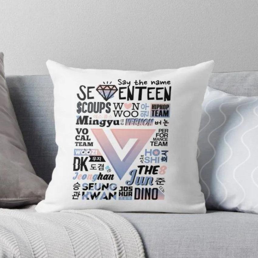 Seventeen Squad Cushion For K-pop Fans - Kpop Store Pakistan