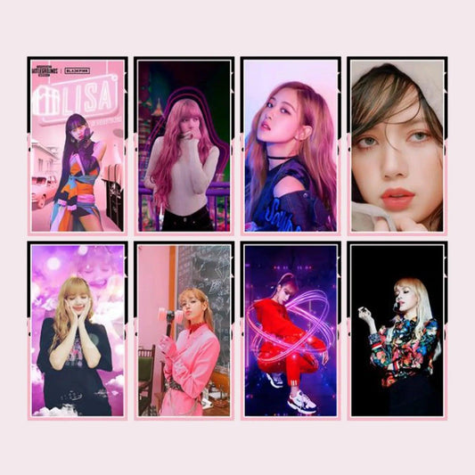 Blackpink Lisa Photocards For Blink Army Kpop Fans (Pack Of 8) - Kpop Store Pakistan