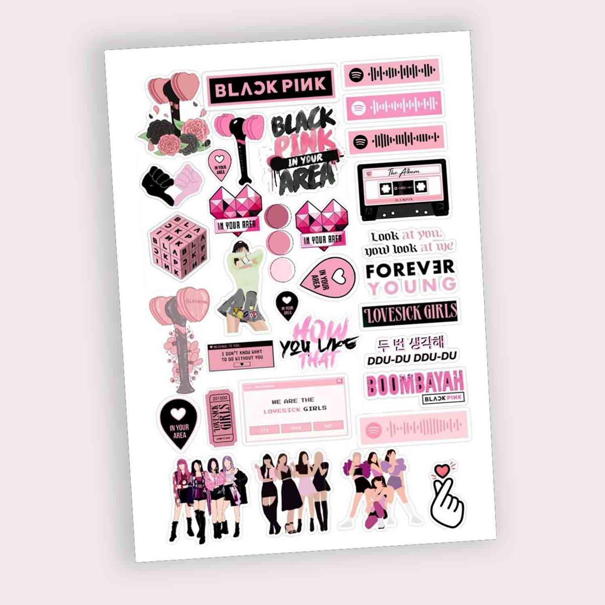 Blackpink Stickers for Blink Army Girls Member Uncut - Kpop Store Pakistan