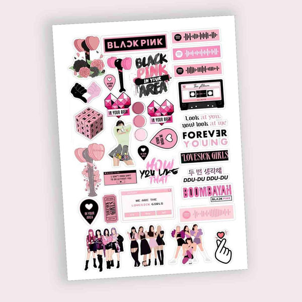 Blackpink Stickers for Blink Army Girls Member Uncut