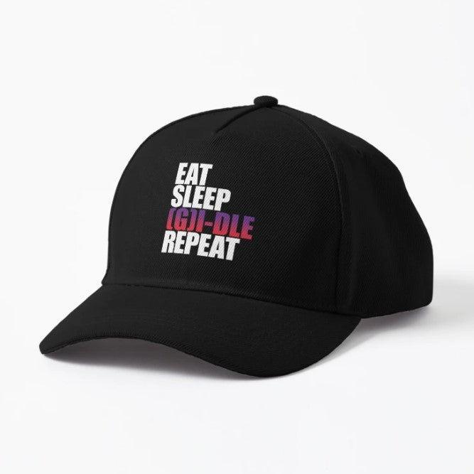 Eat Sleep Gidle Cap For K-pop Neverland Fans - Kpop Store Pakistan