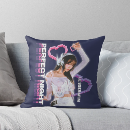 Perfect Night Cushion For K-pop Le Sserafim Fans