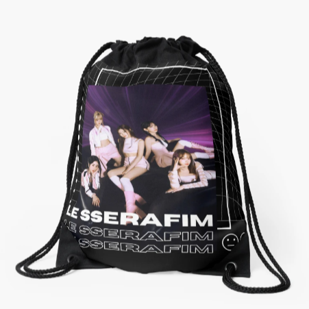 Le Sserafim Drawstring Bag For K-pop Girls Fans