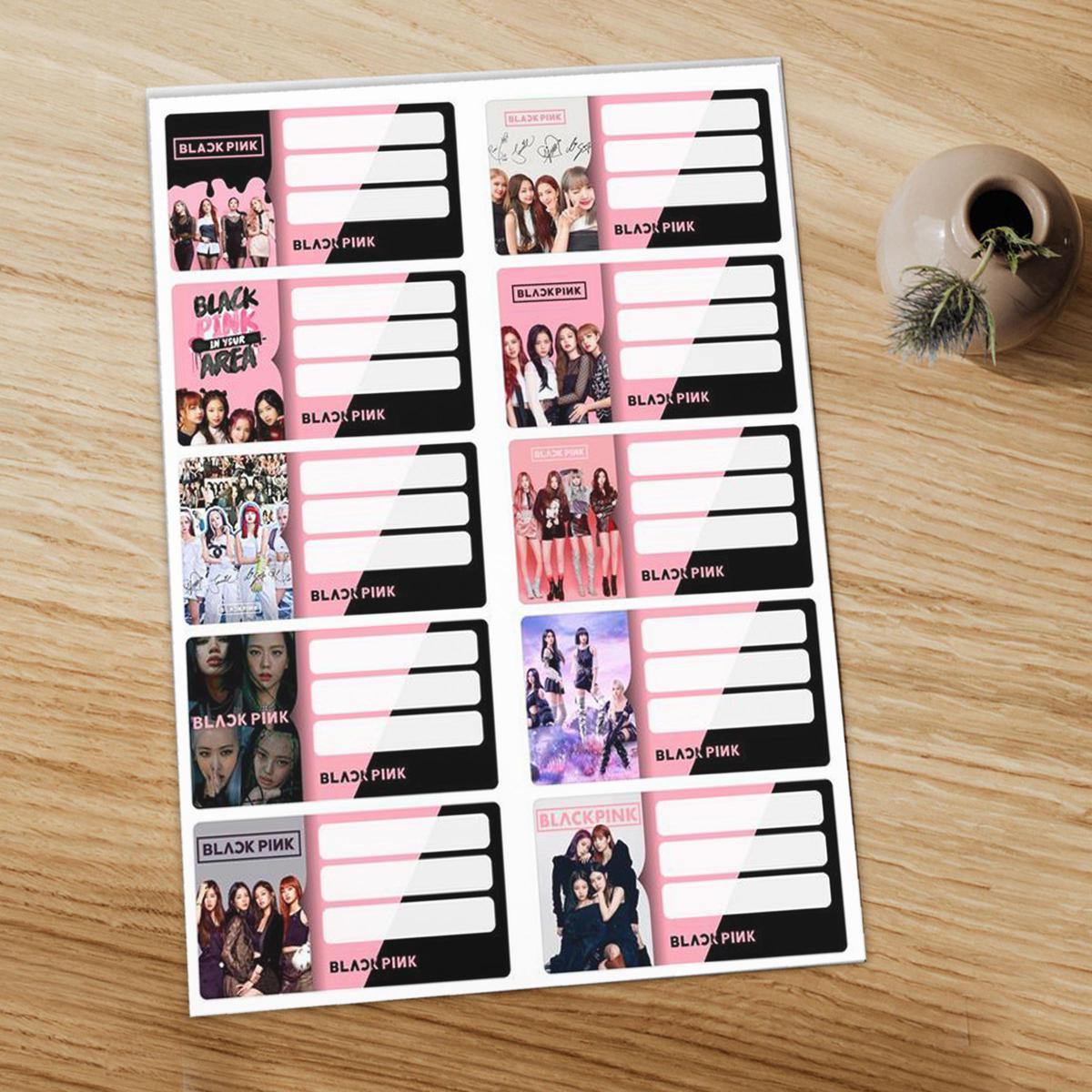 Blackpink Sticker Sheet for copies and books blink army Uncut - Kpop Store Pakistan