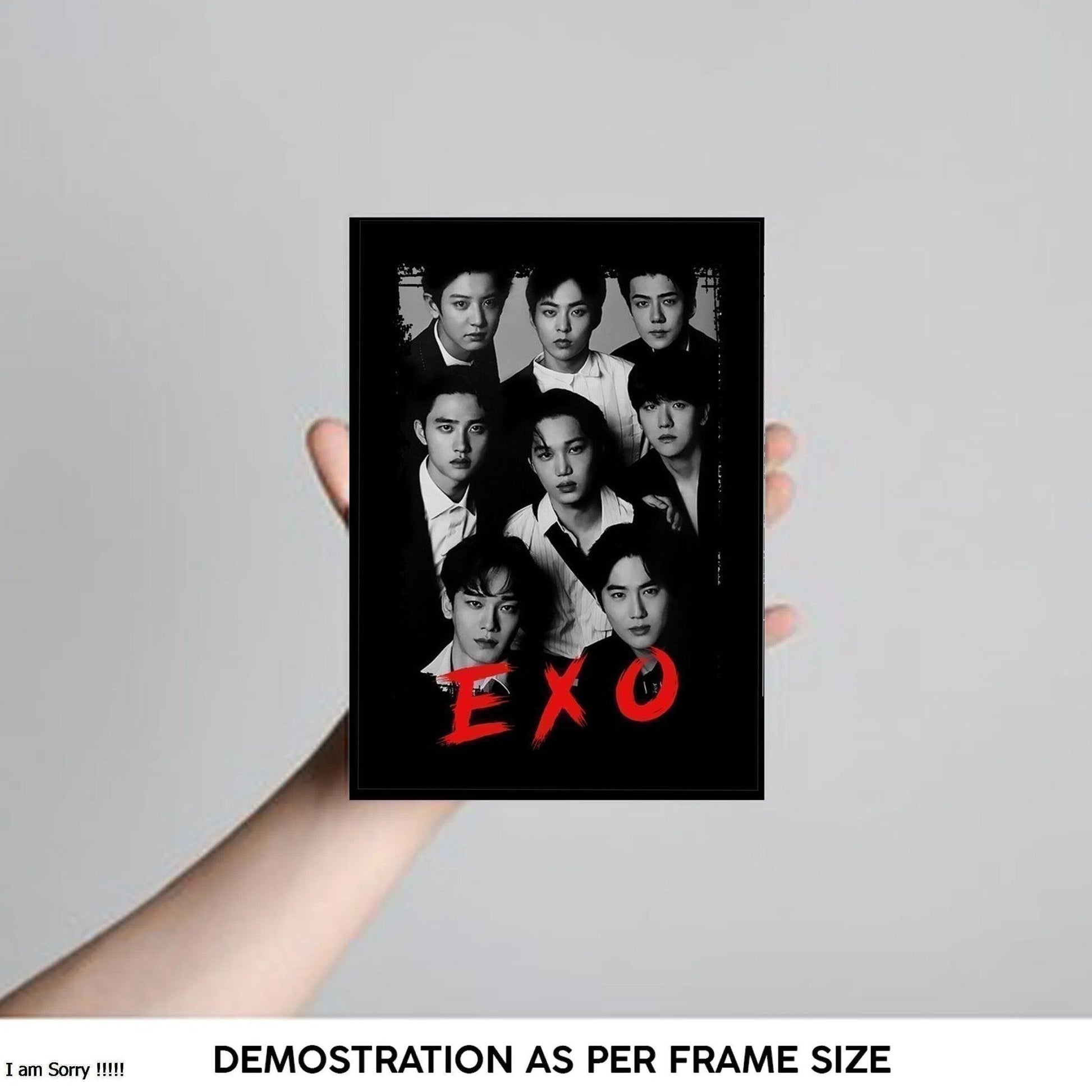 Exo Dark Picture Frame For Kpop Fans - Kpop Store Pakistan