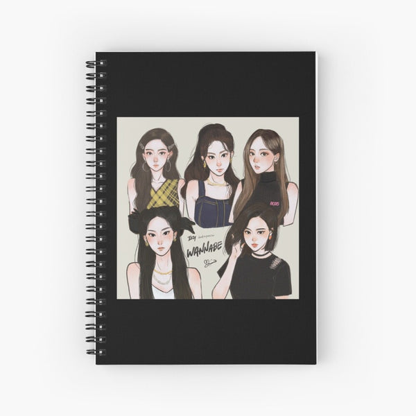 Itzy Girls Group Notebook For K-pop Itzy Fans