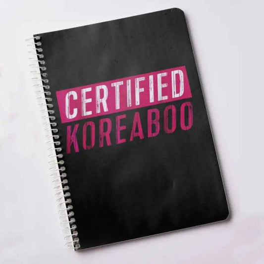 certified koreaboo notebook kpop lovers kdrama korean fans