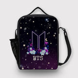 BTS Lunch Bag for Bangtan Boys Army with Bottle Partition