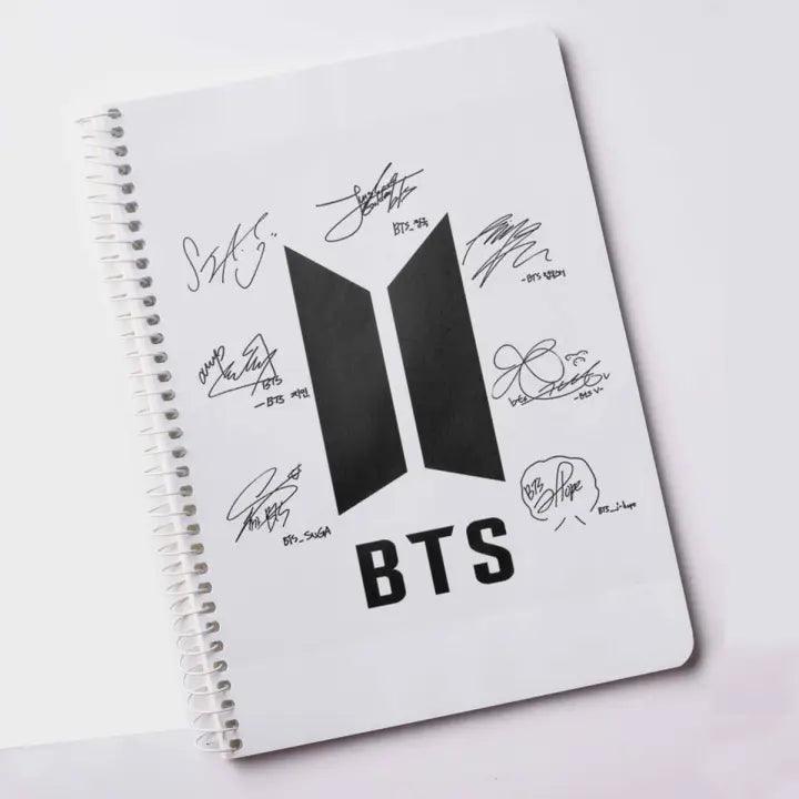 BTS Notebook Army Note pad Signature Printed (A5) - Kpop Store Pakistan