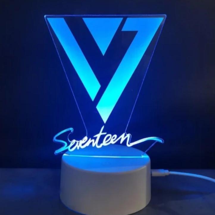 Seventeen Logo Illusion Lamp For K-pop Fans - Kpop Store Pakistan