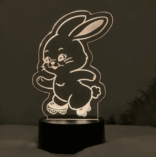 Bunny Illusion Lamp For New Jeans Fans - Kpop Store Pakistan