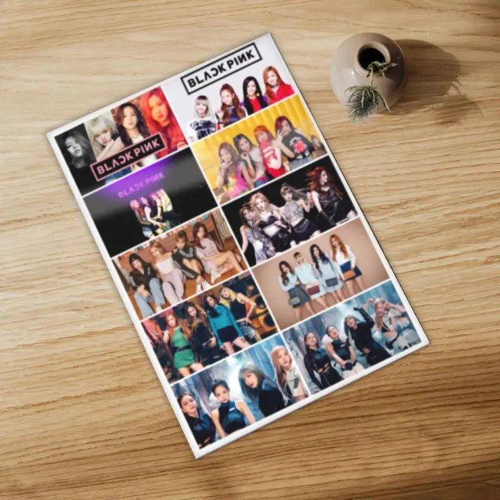 BLACKPINK Sticker Sheet for Fans Uncut A4 Size - Kpop Store Pakistan