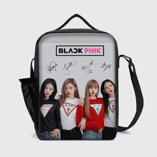 Blackpink Lunch Bag for Blink Fans with Bottle Partition - Kpop Store Pakistan