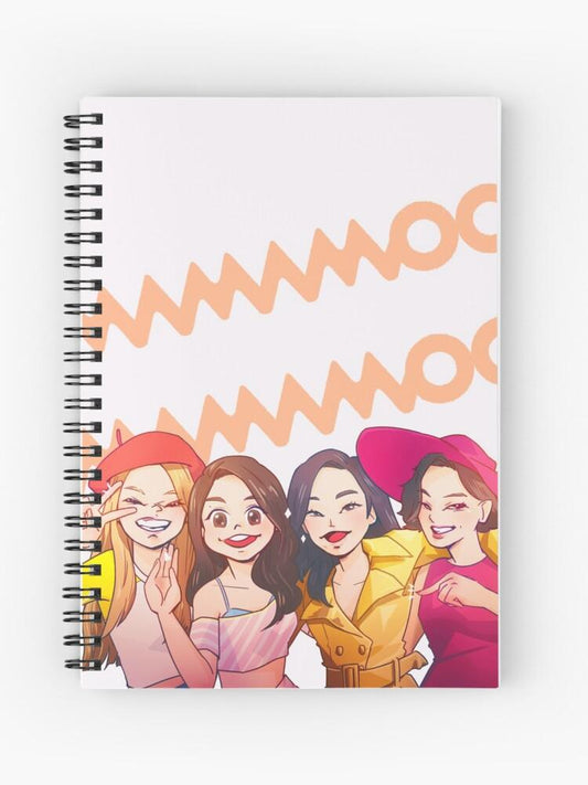 mamamoo girls gang cartoon notebook