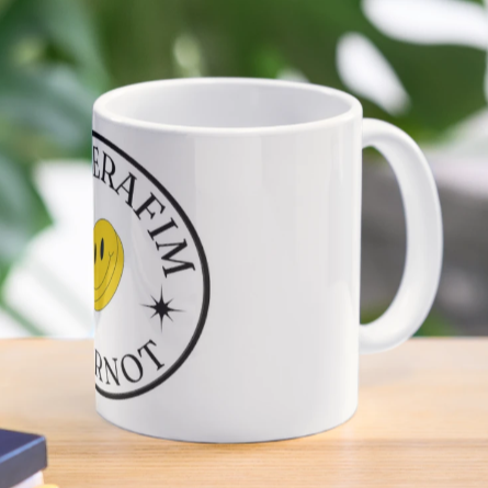 Fearnot Smiley Mug For K-pop Le Sserafim Fans