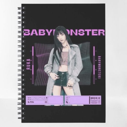 RUKA Notebook For K-pop Baby Monster Fans - Kpop Store Pakistan