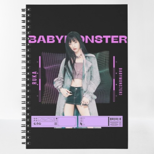 RUKA Notebook For K-pop Baby Monster Fans