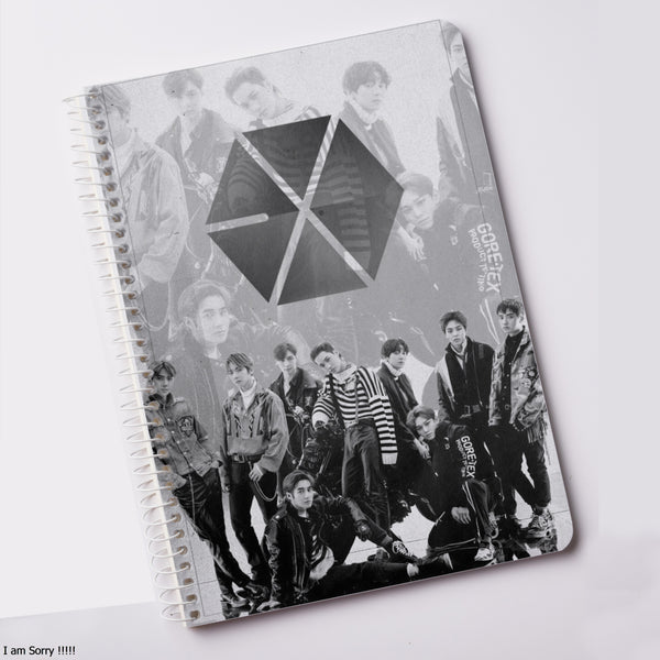 Exo Members With Logo Notebook For Exo Fans