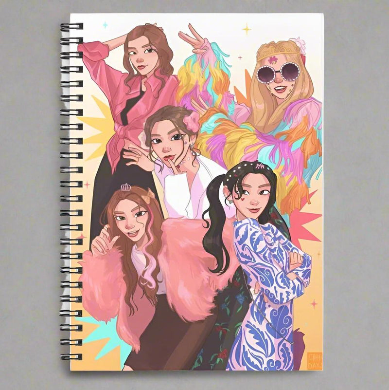 Itzy Squad Notebook For K-pop Fans