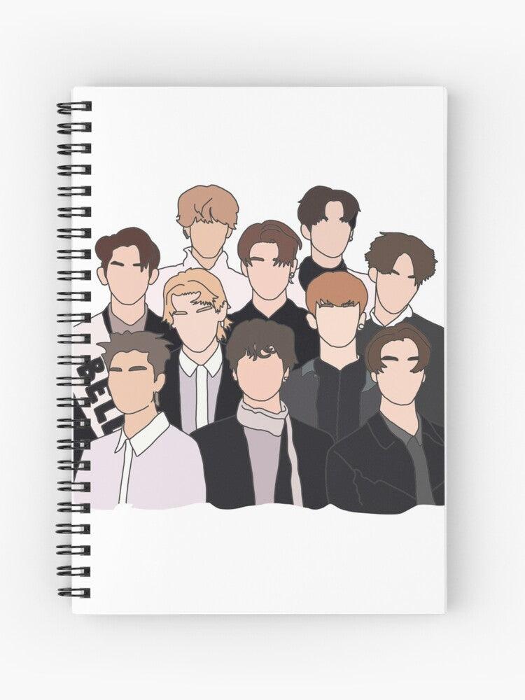 k-pop nct boys band notebook