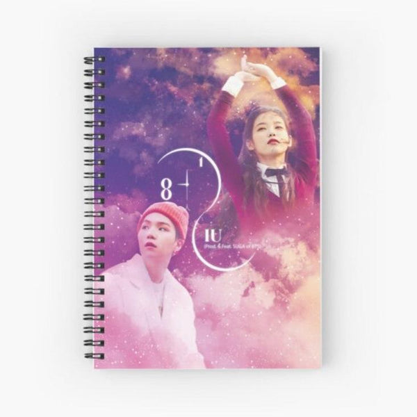 IU AND YOONGI Notebook For K-pop Fans