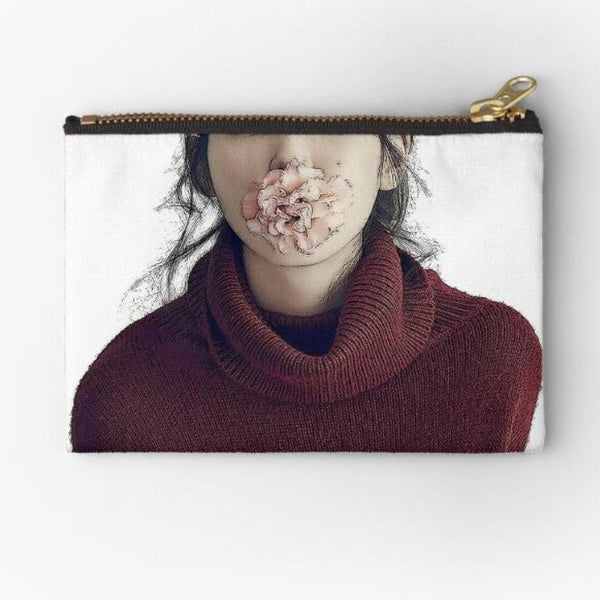 IU Flower Zipper Pouch For K-pop Fans