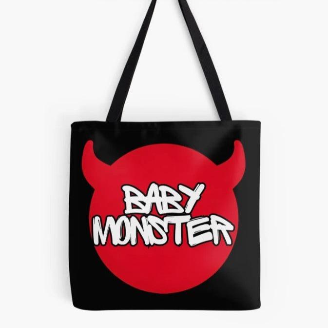 Baby Monster Logo Tote Bag For K-pop Fans - Kpop Store Pakistan