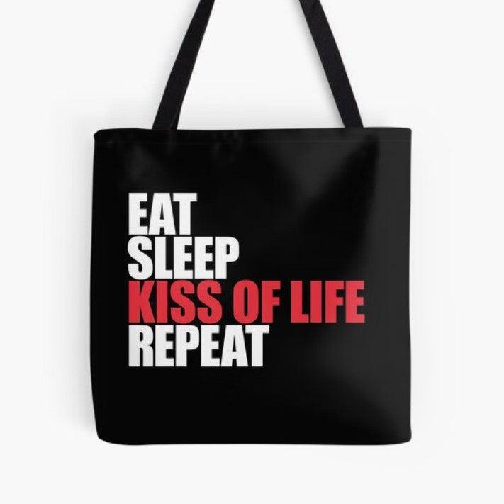 Eat Sleep Tote Bag For K-pop Kissy Fans - Kpop Store Pakistan