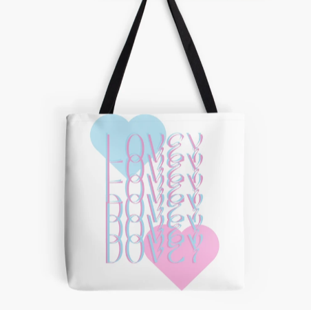 Trendy Love Tote Bag For K-pop Le Sserafim Fans