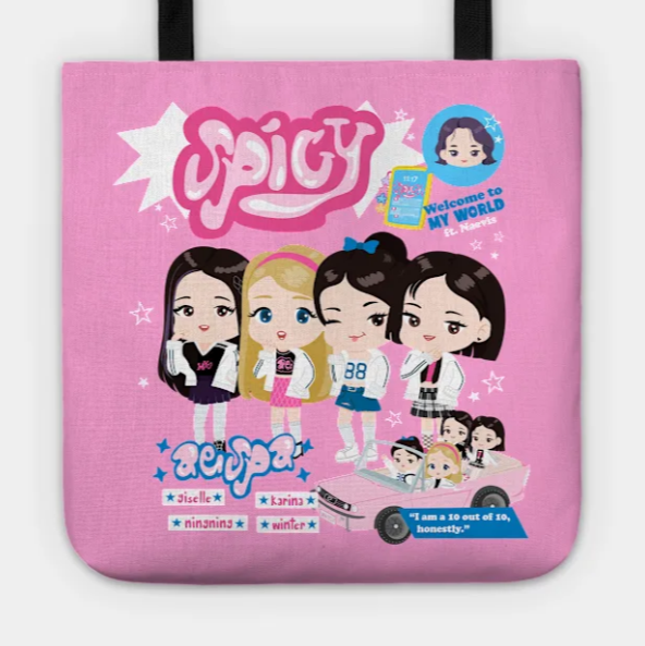 Aespa Spicy Tote Bag For K-pop Fans