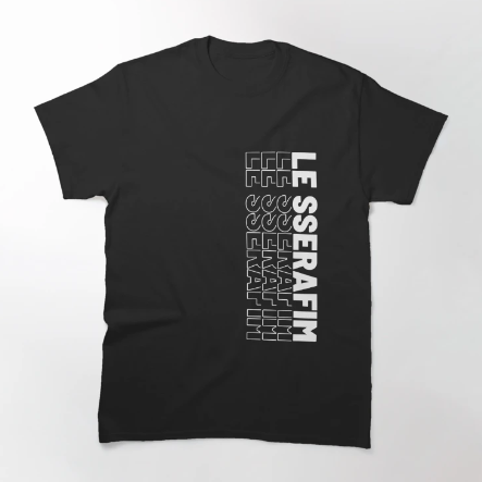 Trendy Le Sserafim T-Shirt For K-pop Fans