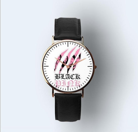 k-pop blackpink design  wrist watch