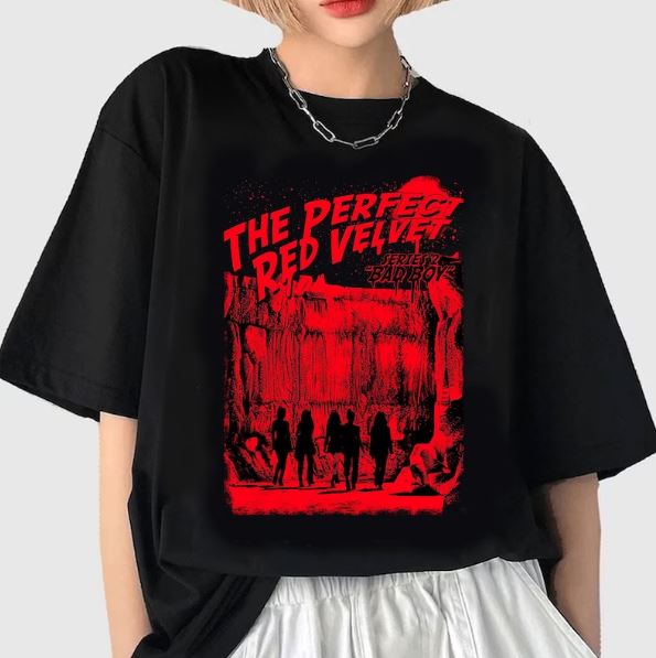 Retro Red Velvet Bad Boy Shirt, RED VELVET album inspired Tshirt, Reveluv Gift, Red Velvet Kpop Merch,