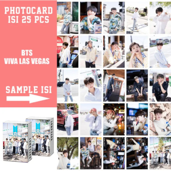 BTS Photocards for Army Las Vegas All new Kpop lomocards (Pack of 25) - Kpop Store Pakistan