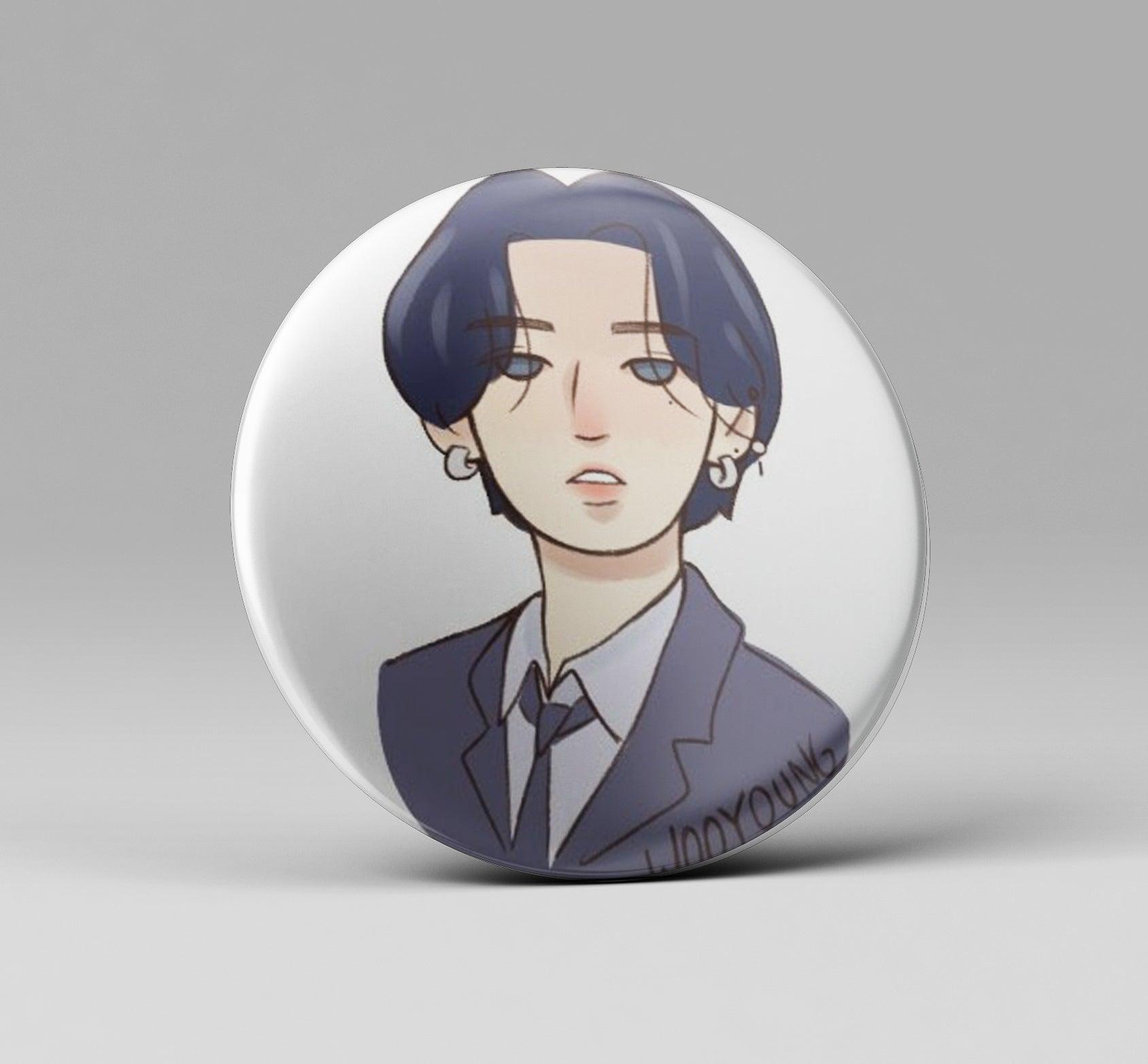 ATEEZ ‘WOOYOUNG’ INCEPTION MV Fanart Badge - Kpop Store Pakistan