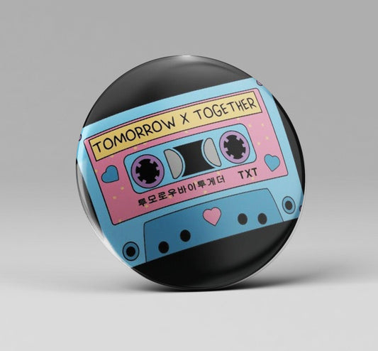 TXT Cassette Fanart Badge - Kpop Store Pakistan