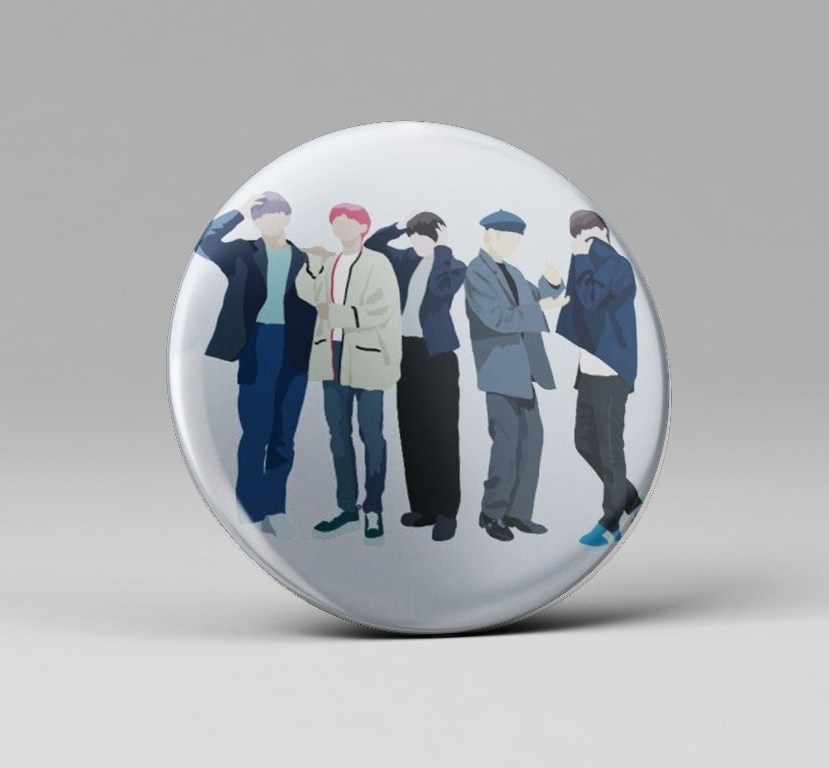 TXT Group Photo Fanart Badge - Kpop Store Pakistan