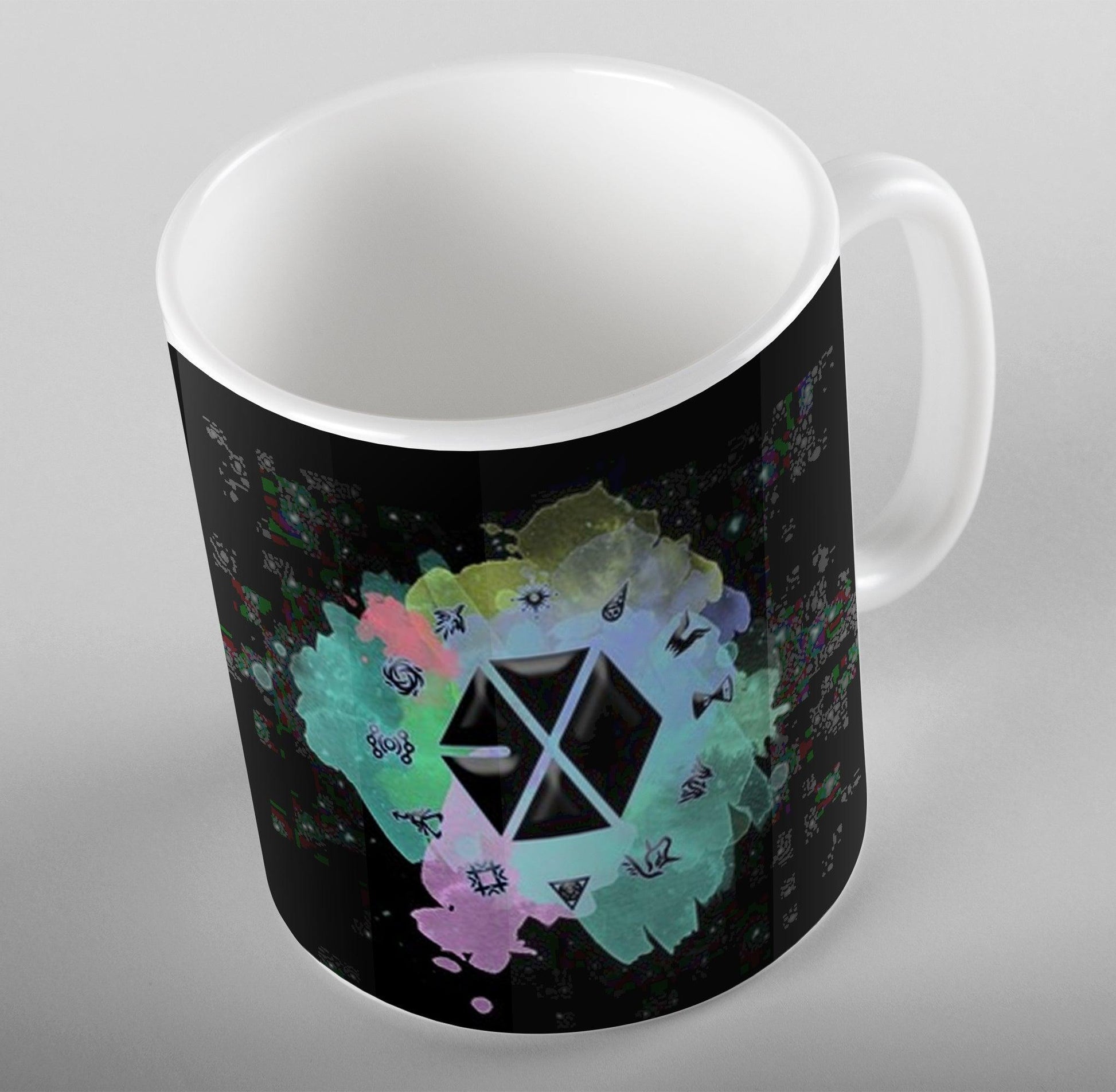 EXO Members Power Signs Fanart Mug - Kpop Store Pakistan