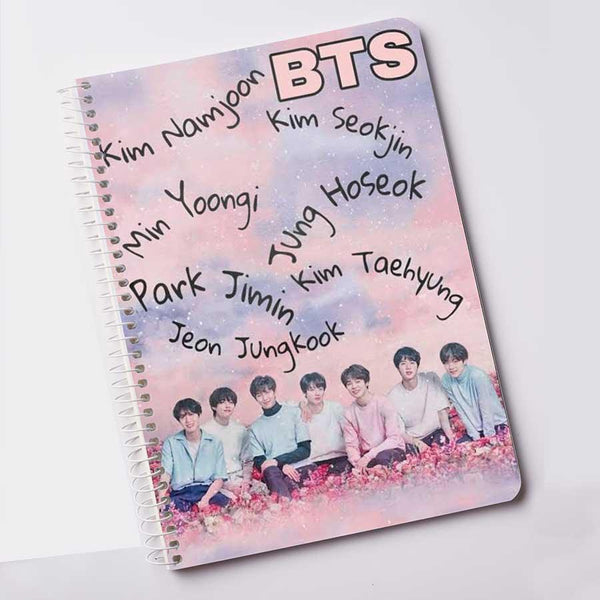 BTS Notebook for Army Bangtan members kpop Printed Diary (A5) - Kpop Store Pakistan