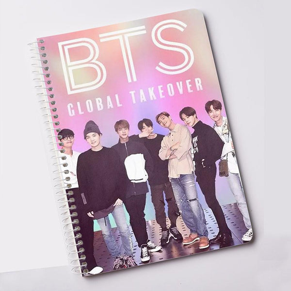 BTS Notebook Global Takeover for Army Kpop Notepad BT21 (A5) - Kpop Store Pakistan