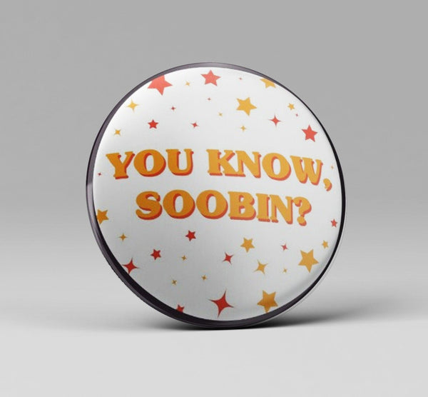 TXT YEONJUN “YOU KNOW SOOBIN?” Badge - Kpop Store Pakistan