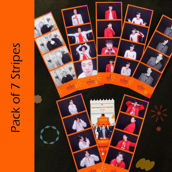 Permission to Dance Photo Stripes for Army Kpop BT21 (Pack of 7) - Kpop Store Pakistan