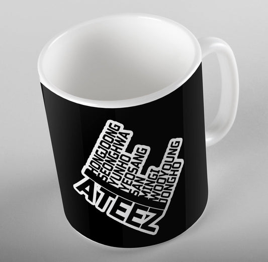 ATEEZ Member Names Mug - Kpop Store Pakistan