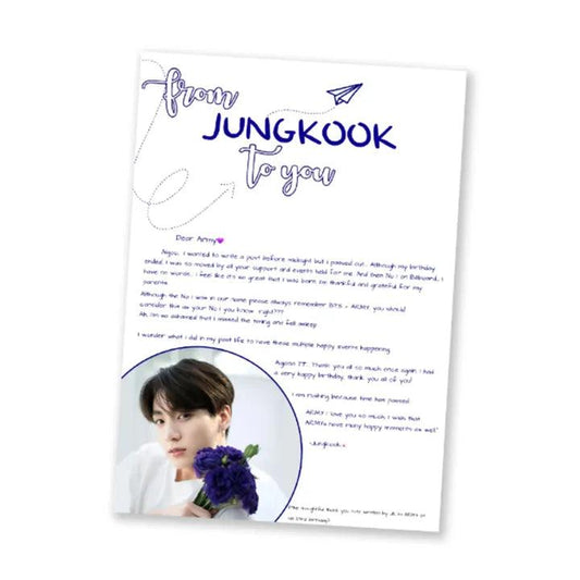 BTS Letter From Bias Jungkook Kpop - Kpop Store Pakistan