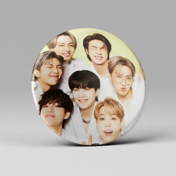 BTS Badges Group Members Rounded Kpop for Army Lovers - Kpop Store Pakistan