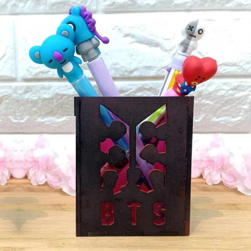 BTS Pen Holder K-Pop Stationery for Army Bangtan Boys Storage Box - Kpop Store Pakistan