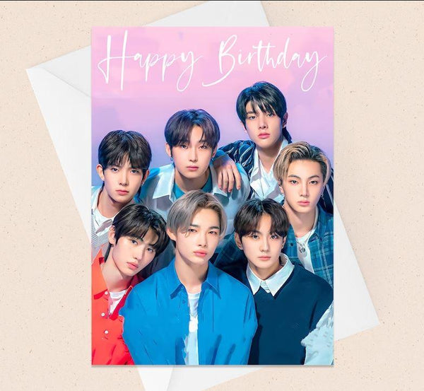 ENHYPEN Greetings Card - K-Pop Birthday Card - Kpop Store Pakistan