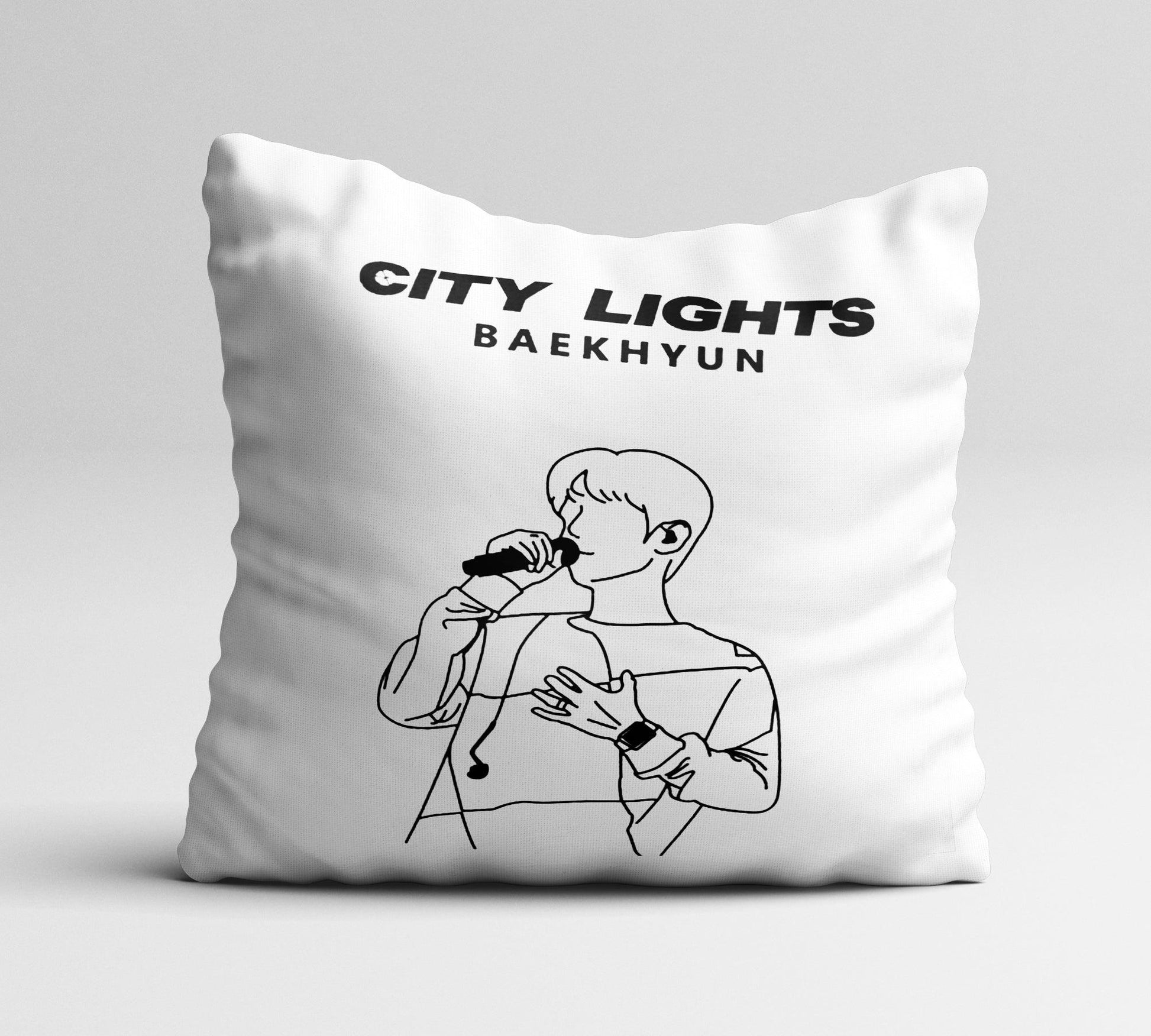 exo baekhyun ‘city lights’ album art cushion