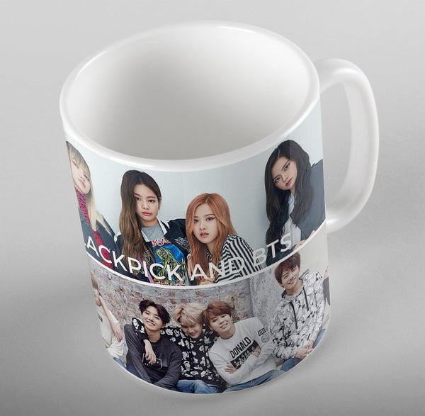 Blackpink mug and bts cup for army Korean band Cute and Stylish - Kpop Store Pakistan