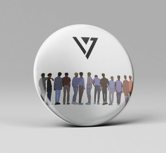 SEVENTEEN Members Badge kpop Fanart - Kpop Store Pakistan